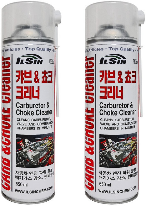 일신 캬브레타 초크 크리너 550ml, 2개