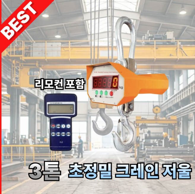리프트웨이 산업용 호이스트 크레인 저울, 1개, 3T