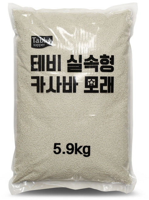 테비 실속형 카사바 5.9kg 고양이모래, 무향, 1개