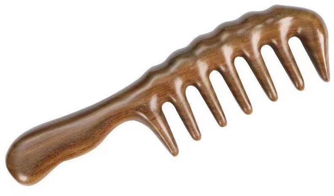 원목 마사지빗 통증완화 괄사 두피마사지, 옵션1, 1개