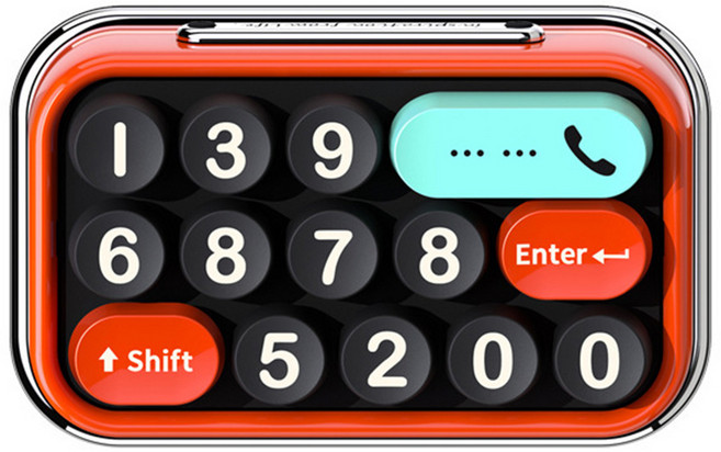 기계식 키보드 주차번호판 차량전화번호, 키보드 주차번호판_레드, 1개