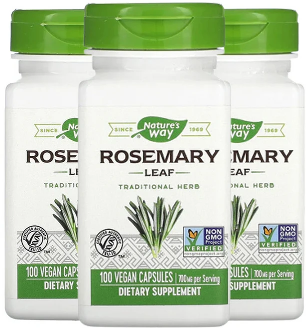 네쳐스웨이 로즈메리잎 350mg 베지 캡슐 100정, 3개 - 쿠팡