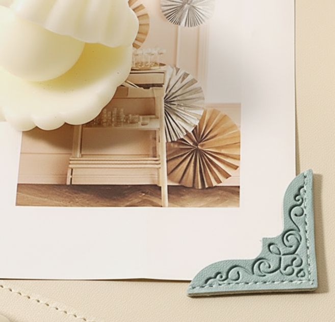 굿즈핸즈 가죽 코너 책갈피 북마크 북스토퍼 북클립, 3개, 라이트핑크, 라이트그레이, 라이트블루