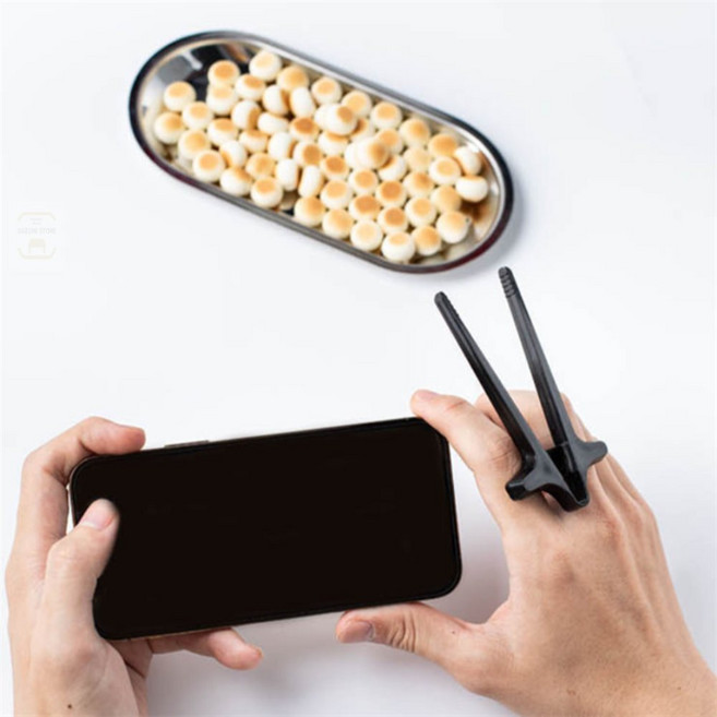 그니스토어 게이밍 과자젓가락 소형집게, 849 게이밍젓가락 블랙