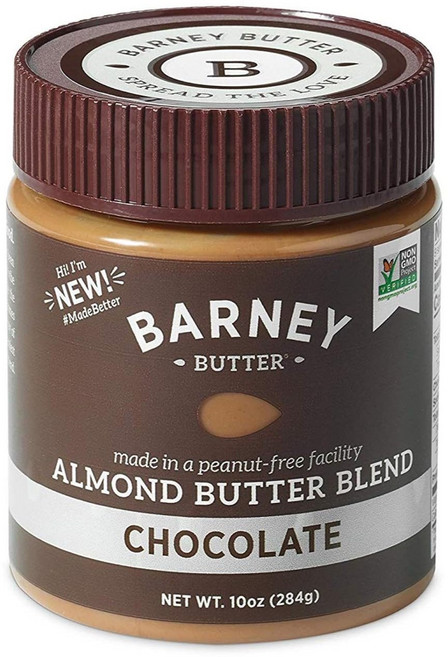 바니 아몬드 버터 팔레오 친화적 키토 비 GMO 껍질 Barney Butter Almond Butter Chocolate 10 Ounce Jar Skin-Free Al, 284g, 1개