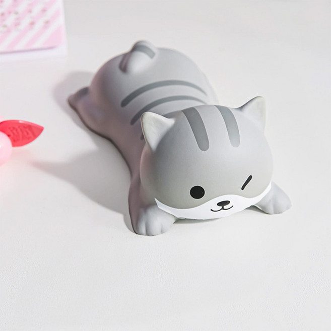 뉴프렐류드 메모리폼 귀여운 마우스 손목 받침대, 1개, 고양이