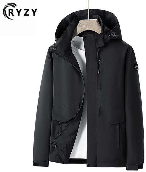 衝鋒外套 滑雪外套 釣魚外套 登山外套 黑色 防風禦寒