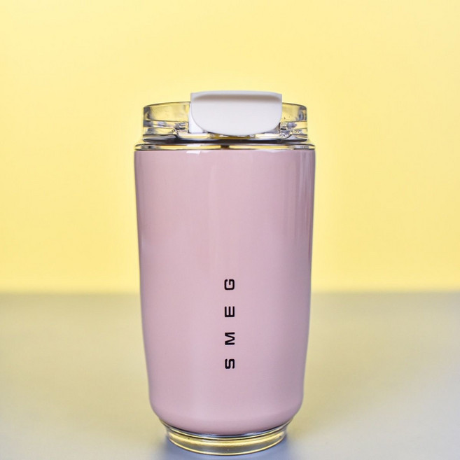 smeg SMEG 식품 등급 스테인리스 휴대용 컵 ins 커피컵 보온컵 냉 온 겸용, 5, 1개, 320ml
