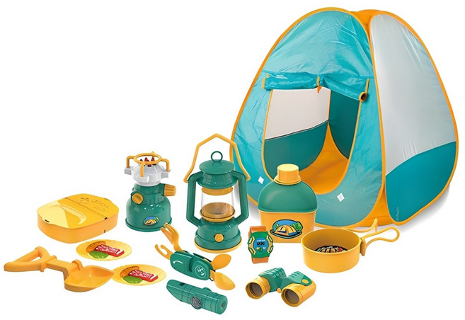 치프몰 텐트 캠핑놀이 세트 장난감 소꿉놀이 역할놀이, 상품, 1개