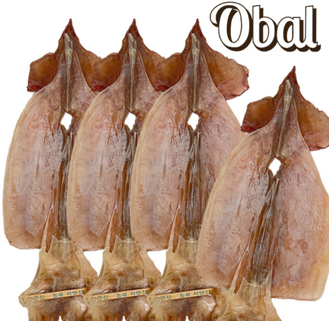 오발 국내산 마른오징어 4마리, 240g(4미), 1개