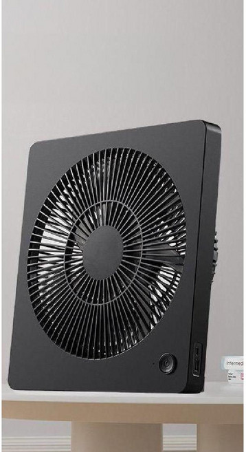 탁상용 충전식 선풍기 무선 휴대용 사무실 책상 저소음 대형 바람 써큘레이터형, 옵션 참조, 6 8000mAh 블랙