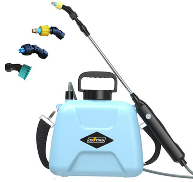 우스틴스 농사친구 전동분무기 충전식 원예 비료 농약 살포기, 블루, 1개