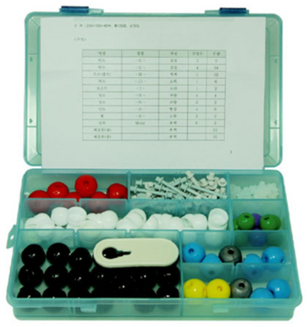 화합물 원자 결정구조 탄화수소 분자모형 조립세트 과학원리 창의적활동 초등장난감, 1개