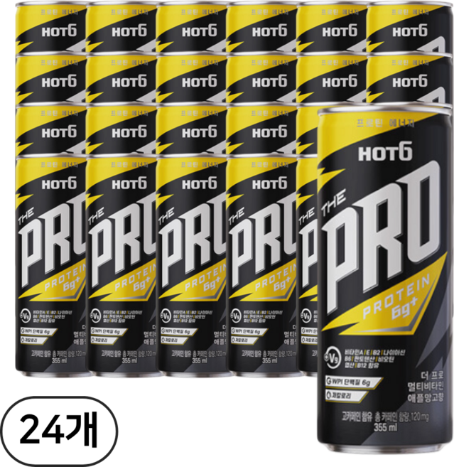 핫식스 더프로 멀티비타민 애플망고향 355ml 24캔, 24개입