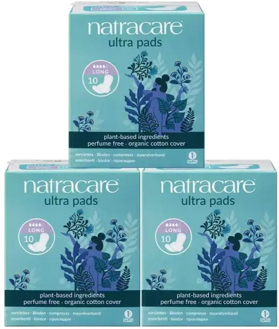 나트라케어 대형 10매 3팩 면생리대 산모패드, 대형/슈퍼, 10개입, 3개