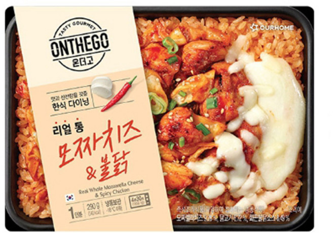아워홈 아워홈 온더고 통모짜 치즈 불닭 290g x 3개