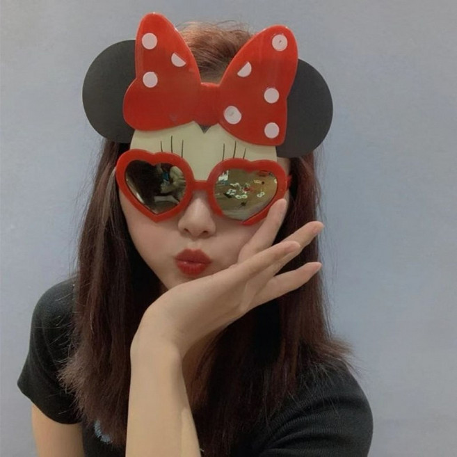 귀여운 만화 안경 재미있는 세눈박이 선글라스 개성 넘치는 창의적인 파티 사진 촬영 소품 안경