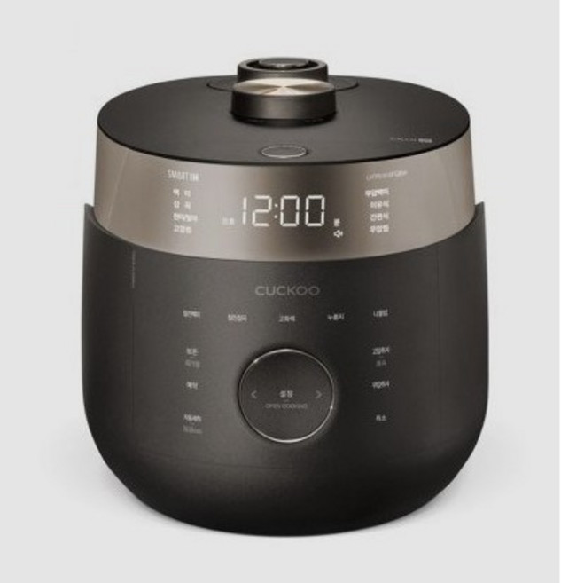 쿠쿠 트윈프레셔 마스터셰프 IH 전기압력밥솥 6인용, CRP-LHTR0610FGBM, 그레이스브라운