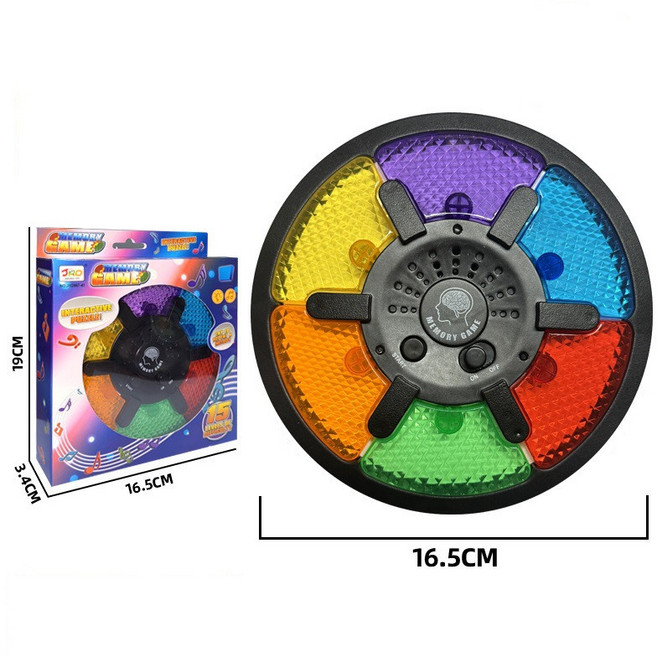 크로스보더 메모리 게임기 지능 장난감 탐험 게임 플래시 메모리 훈련 게임기, 1개, 메모리 게임기 블랙