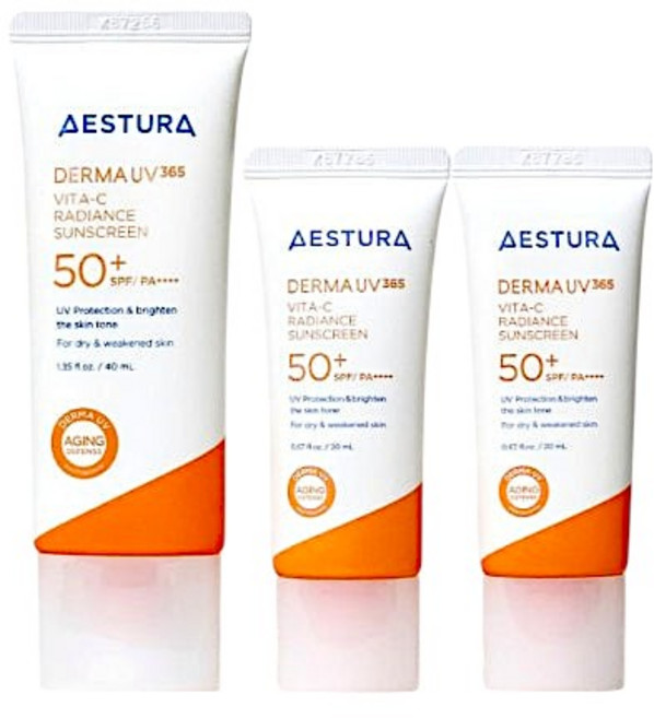 에스트라 더마UV365 비타C 광채수분 선크림 40ml+20ml*2개, 1개