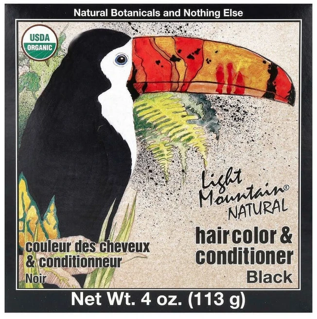 유기농 천연 헤나 염색 키트 컬러 컨디셔너 블랙 라이트마운틴 [미국], 1개 - 쿠팡