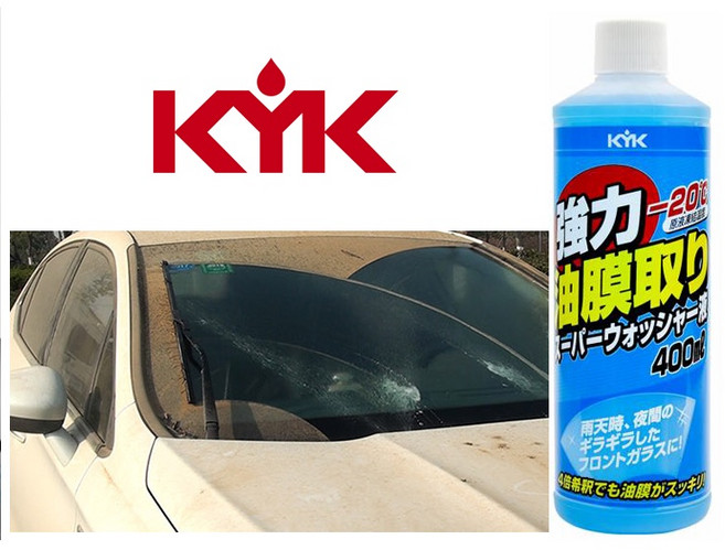 日本KYK 古河 16-405 強力油膜雨刷精 濃縮雨刷精 400ml, 1個