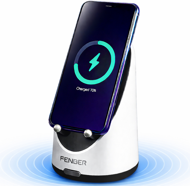 [무설정] 0.1초 즉시연결 블루투스 스피커 무선충전 포함, 그레이, 무설정 즉시연결