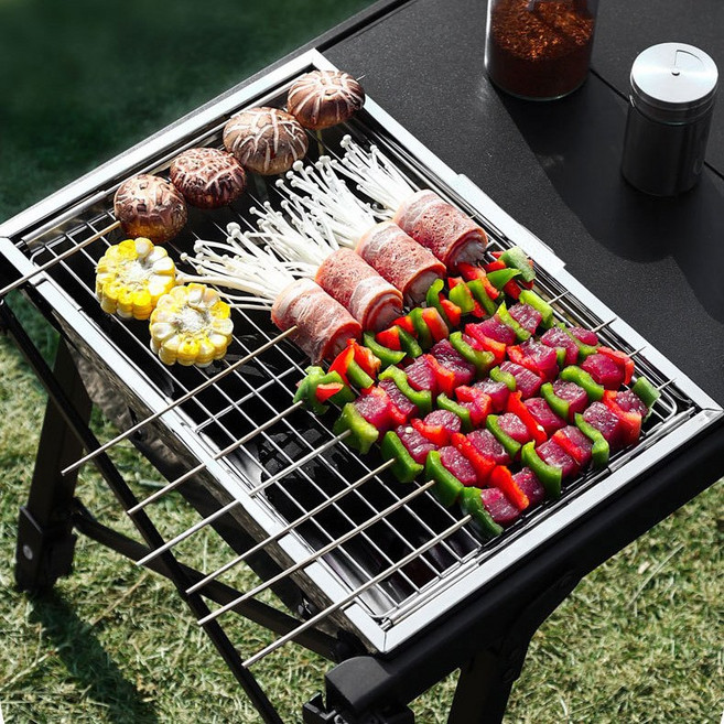 캠프맨 원액션 IGT 테이블 화로대 플레이트 바베큐그릴, 1개