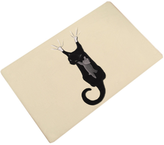 더자카 러블리 캣 일러스트 발매트 S, Y394LBBM118, 1개