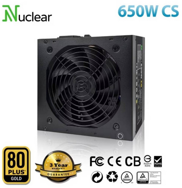 Nuclear CS 650W 電源供應器, CS 650W 直出線金牌