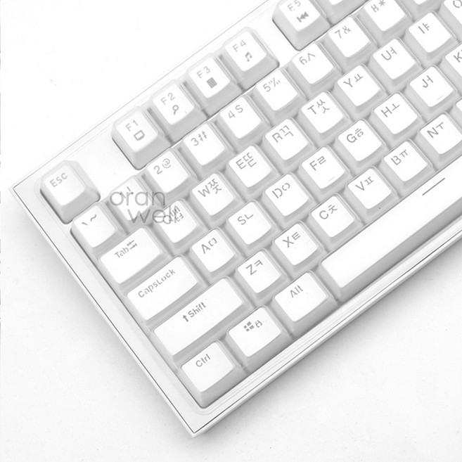 오랜웰 앱코 AN06F TKL PBT 호환 키보드덮개/커버/키스킨(47), 1개