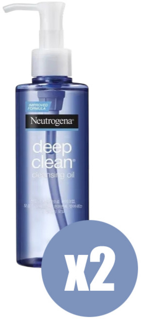 뉴트로지나 딥클린 클렌징오일, 200ml, 2개