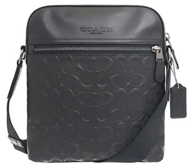 Coach 코치 가방 숄더백 F04009 4009 블랙 시그니처 레더 플라이트 남성 여성 고급 남성가방 비즈니스 선물 데일리