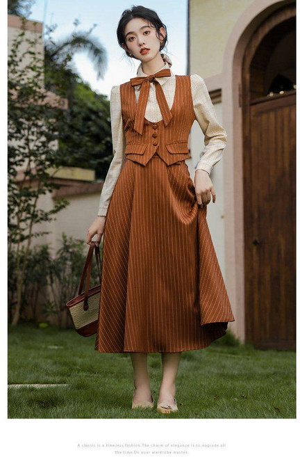 복고풍 컨셉사진 레트로옷 스커트 개화기 긴팔 경성의복