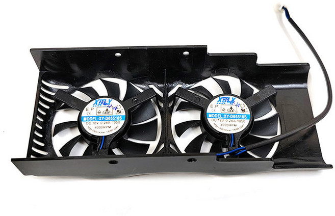 Geforce R271 MSI 4GT GTX 그래픽 LP XY-D05510S 카드 쿨러 와이어 0.28A 핀 12V 2 1650 교체 냉각, 1) XYD05510S, 1개