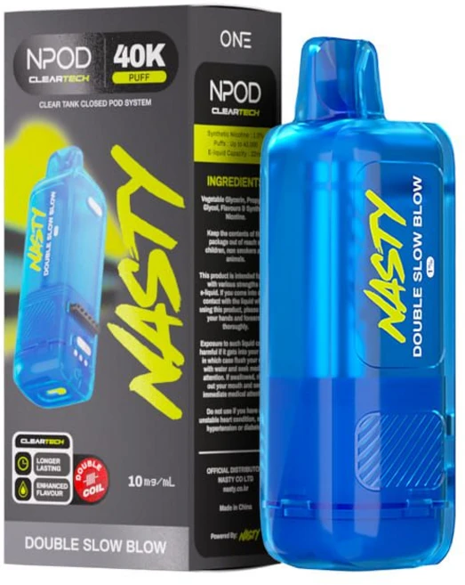 [NASTY ONE NPOD] 네스티원 엔파드 40000 PUFF, 더블 슬로우 블로우, 2개 - 쿠팡