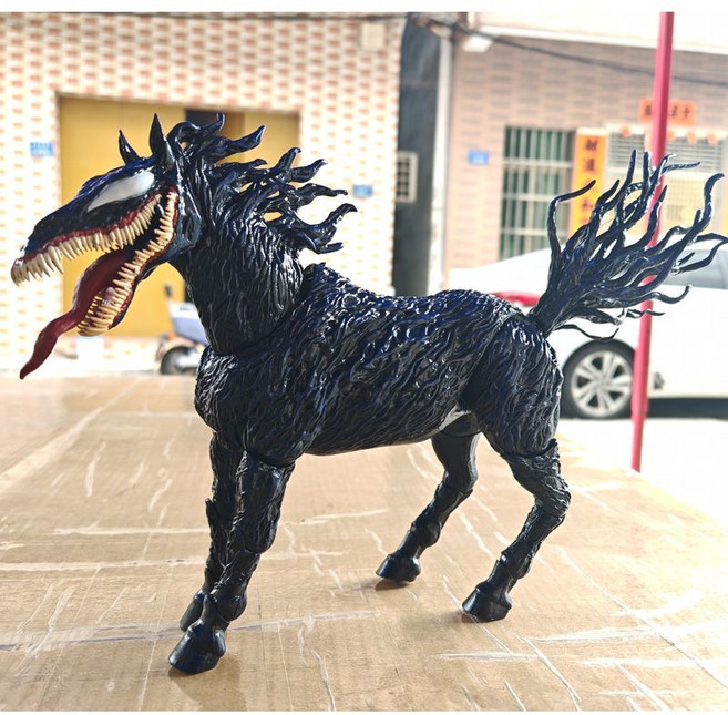 마블 베놈 라스트댄스 베놈말 세트 관절 가동 액션 21cm 피규어, A. Venom Horse, 1개