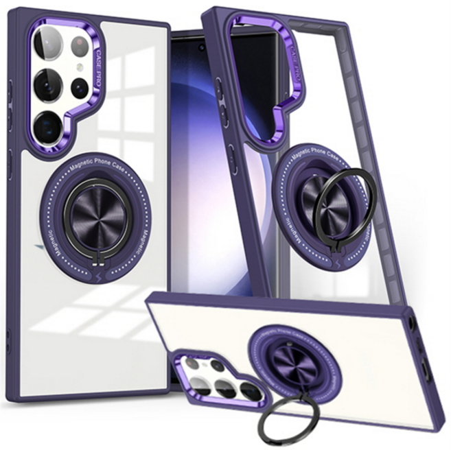 갤럭시S26 S26플러스 S26울트라 맥세이프 핑거링 변색없는 투명 슬림 하드 범퍼 핸드폰 케이스