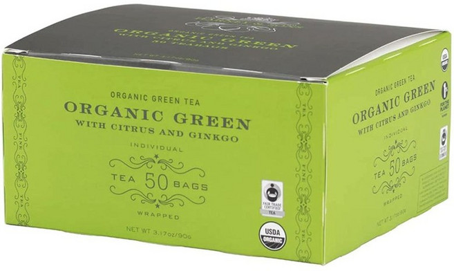 Harney & Sons 하니앤손스 그린 시트러스 징코 50개입, 1개