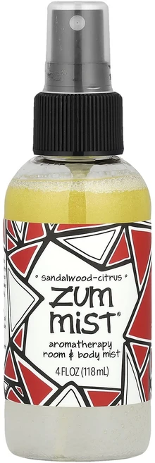 ZUM 줌 미스트 방 & 몸에 뿌리는 아로마테라피 미스트 샌들우드-시트러스 4 fl oz, 1개, 118ml - 쿠팡