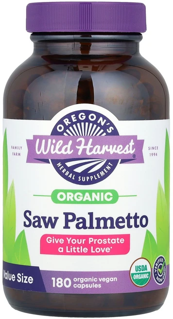 오레곤 와일드 하베스트 Oregon's Wild Harvest 쏘팔메토 유기농 베지 캡슐 180정캡슐 1정당 585mg123459원산지:기타, Oregon's Wild Harvest, 쏘팔메토, 유, 1개 - 쿠팡