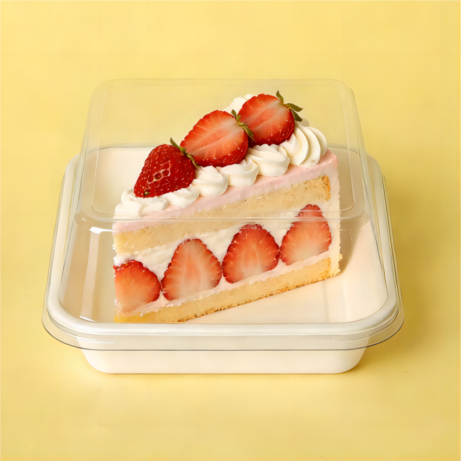 씨케이라이브 일회용 디저트 케이크 트레이 도시락포장 펄프용기, 50개, 1세트