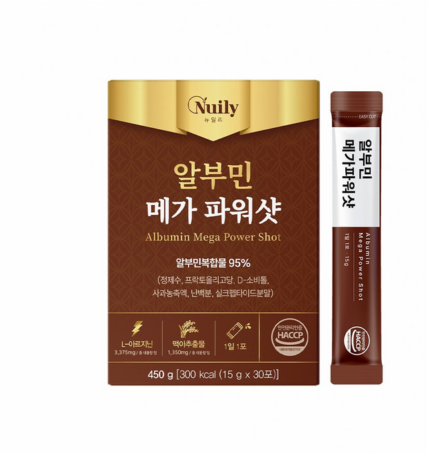 뉴일리 마시는 알부민메가파워샷15gx30포, 5개