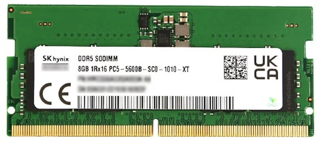 GMKtec 미니PC 노트북용 DDR5 램 메모리 SODIMM, 1개, 8GB 5600MHz - 쿠팡