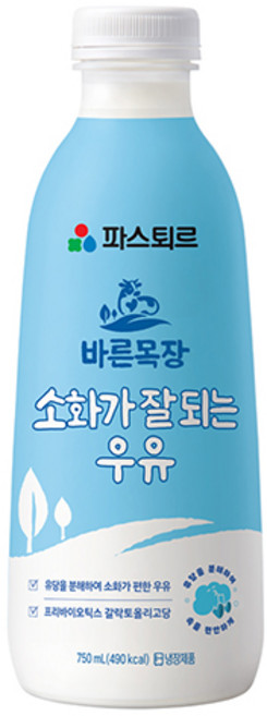파스퇴르 소화가 잘 되는 우유 750ml 3개