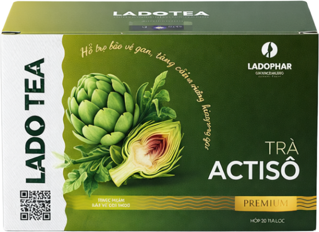 베트남 달랏 특산 라도파 LADOPHAR 아티초크 허브 아티소 티백 차 개별포장 (2gx20개), 20개입, 1박스, 2g