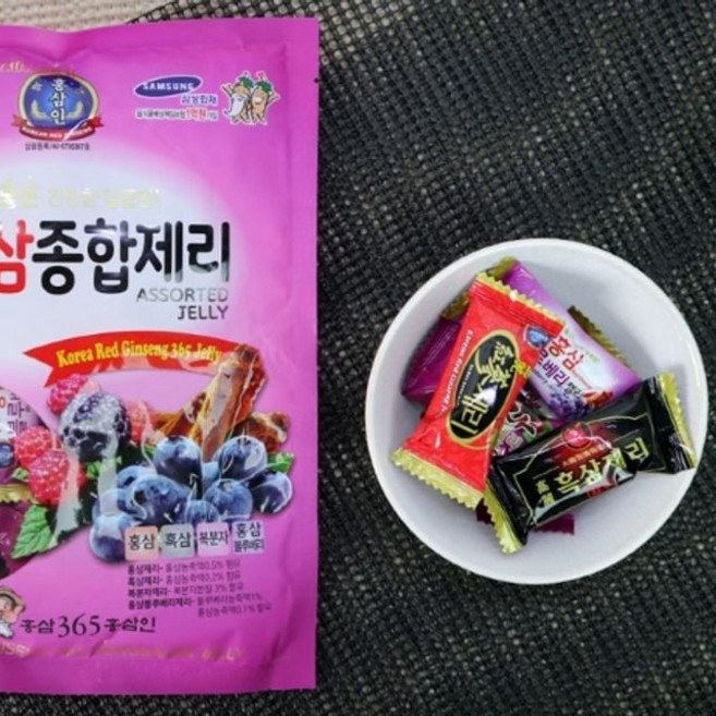 150g 홍삼종합젤리 홍삼젤리 4 봉지 홍삼캬라멜, 단품, 1개