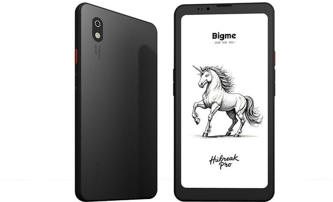 Bigme HiBreak Pro 6.1인치 Epaper 휴대폰 8+256GB 안드로이드 14 OS 스마트폰 5G 듀얼 SIM GPS 블랙