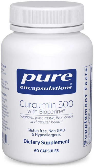 순수 캡슐화 Bioperine 함유 Curcumin 500 - 관절 건강보충제 강황 커큐민 바이오페린 120 캡슐, 60 카운트(1팩), 1개, 120정 - 쿠팡