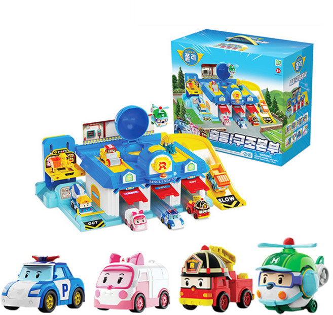 로보카폴리 출동 구조 본부 + 미니카4종 기본세트, 단품, 1개